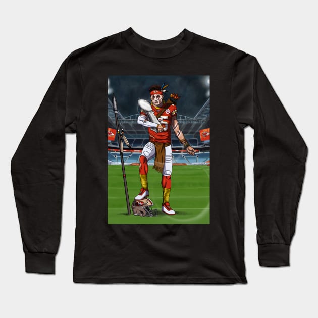 Mahomes Long Sleeve T-Shirt by TreTre_Art